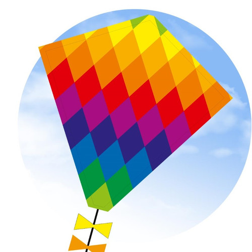Eco Line Eddy Rainbow Patchwork Kite