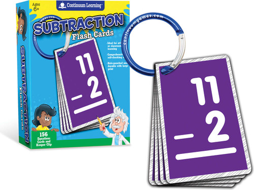 Subtraction Flash Cards - Continuum Learning 1