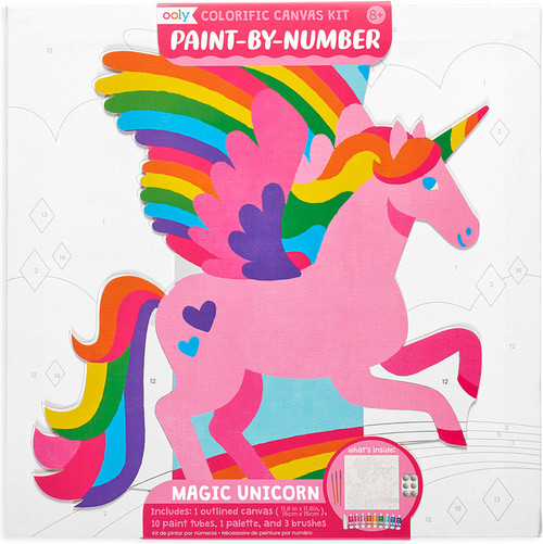 Colorific Canvas Kit Paint by Number - Magic Unicorn 1