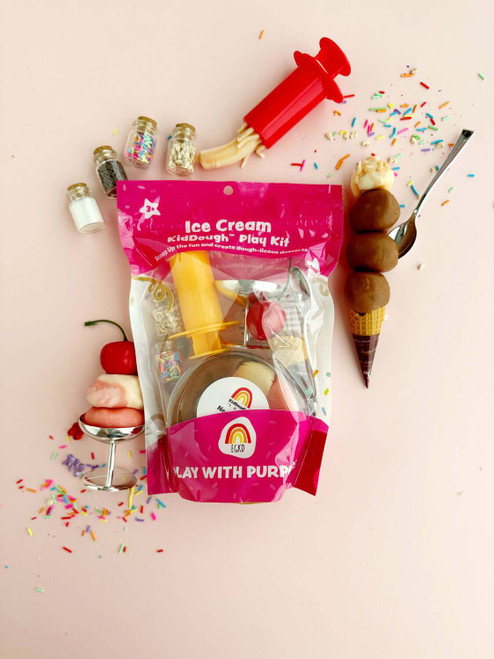 Ice Cream (Neapolitan) KidDough Play Kit 1