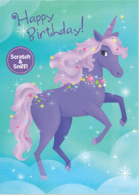 Grape Unicorn Scratch & Sniff Card 1
