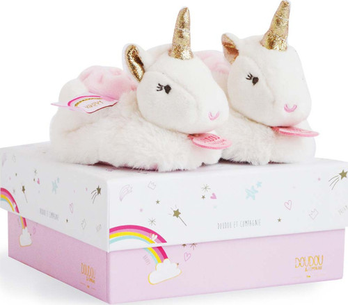 Doudou et Compagnie Lucie the Unicorn - Booties With Rattle 1