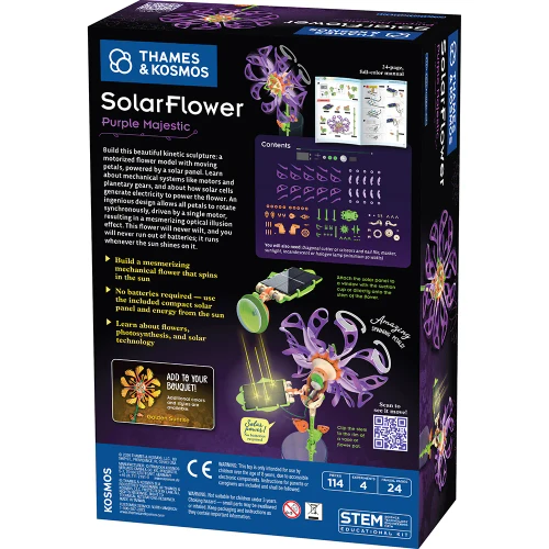 Purple Majestic Solar Flower