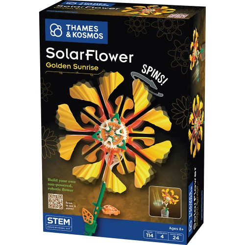 Golden Sunrise Solar Flower
