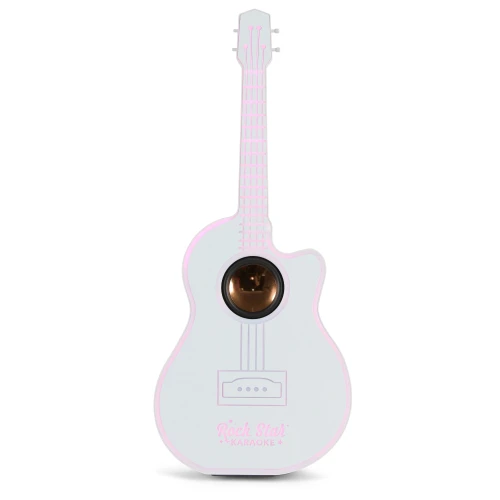 Guitar Led Bluetooth Speaker With Wireless Karaoke Microphone