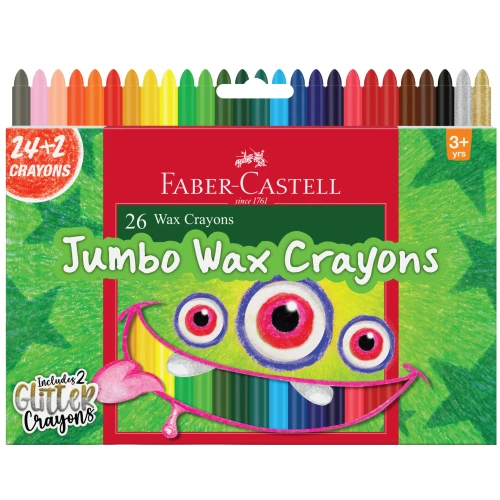24 Count Jumbo Wax Crayons
