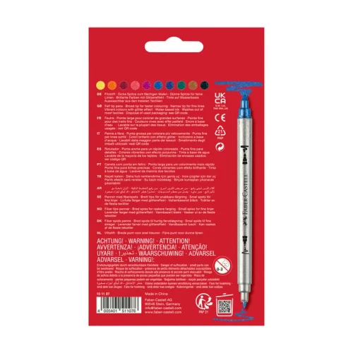 10 Count Double Ended Glitter Markers