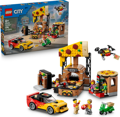 LEGO® City Pizza Delivery Experience with Vehicles 1