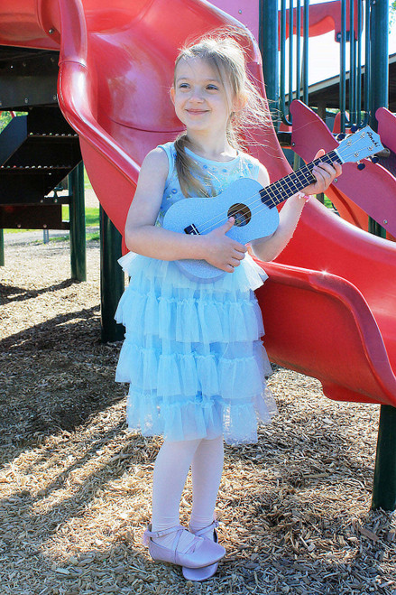 Amahi New Blue Glitter Ukulele 1
