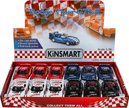 5\" Die-cast Dodge Viper Gts-r 1