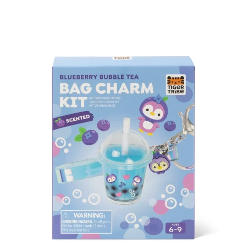 Blueberry Bubble Tea Bag Charm Kit