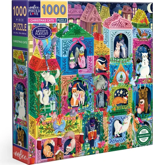 Christmas Cats 1000 Piece Puzzle 1