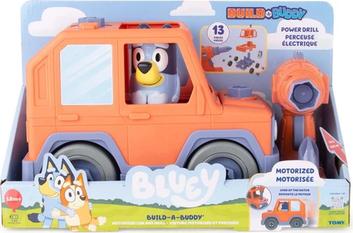 Bluey Build-A-Buddy Motorized Car and Drill 1