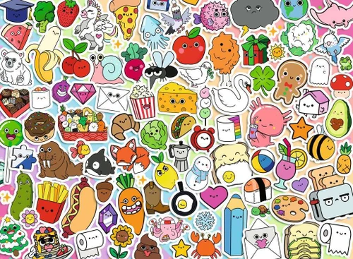 Cute Kawaii Chaos 500 Pc Puzzle 2