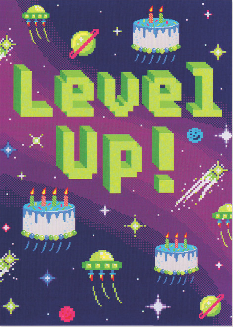 Level Up Neon Card 1 Level Up Neon Card 1
