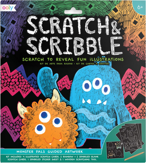 Monster Pals Scratch And Scribble Scratch Art Kit 2