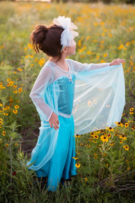 Ice Queen Dress With Cape (Size 3-4) 2