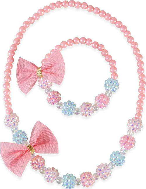 Think Pink Necklace & Bracelet Set 1