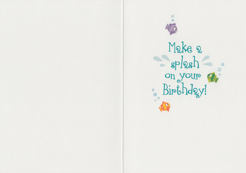 Make a splash on your birthday - card 2