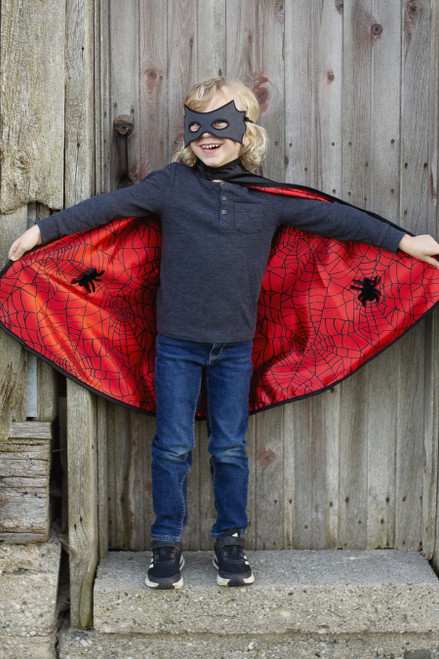 Spider Bat Reversible Cape And Mask (Size 3-4) 1
