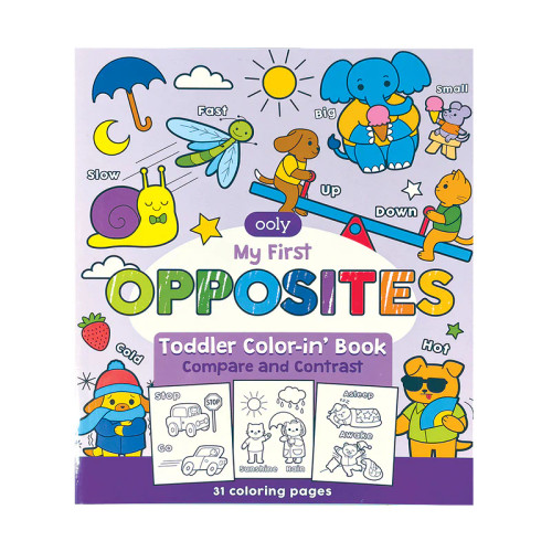Toddler Color-In-Book - My First Oposites