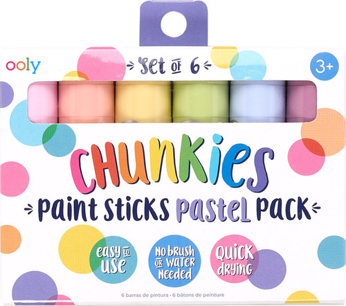 Ooly Chunkies Paint Sticks - Pastel - Set of 6