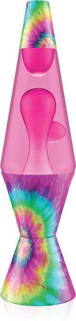 Lava Lamp - Tie Dye Pink Spiral 1