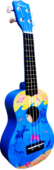 Amahi Under The Sea Design, Soprano Ukulele 1