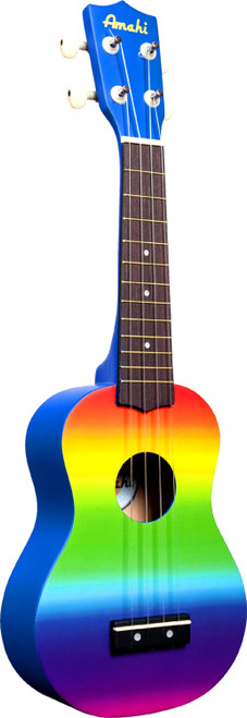 Amahi Rainbow Gradient Ukulele, Soprano 1