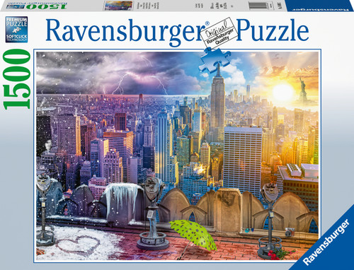 Day and Night New York Skyline (1500 pc Puzzle) 1