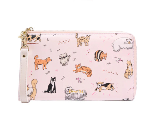 Cats And Dogs Travel Wristlet