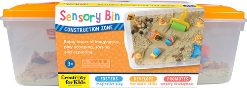 Construction Zone Sensory Bin