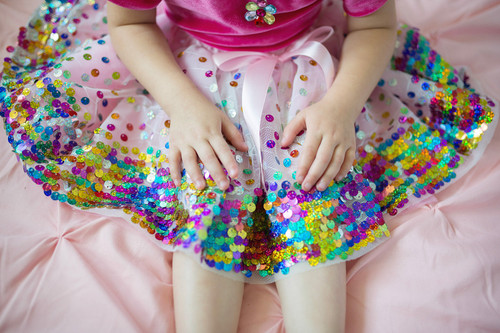 Pink Party Fun Sequin Skirt Size 4-6