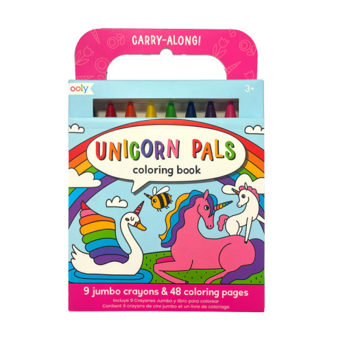 Carry Along Crayons & Coloring Book Kit - Unicorn