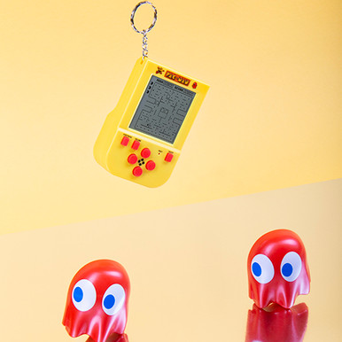 Pac-Man Keyring Arcade Game - PlayMatters Toys