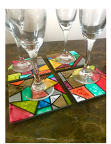 Geometric Collage Art/Coaster