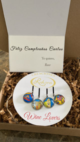 Wine Glass Charms - RESERVADO - Rose