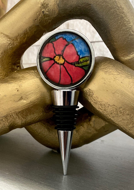 Puerto Rico Wine Bottle Stopper / Wine Glass Charms - Maggie P.