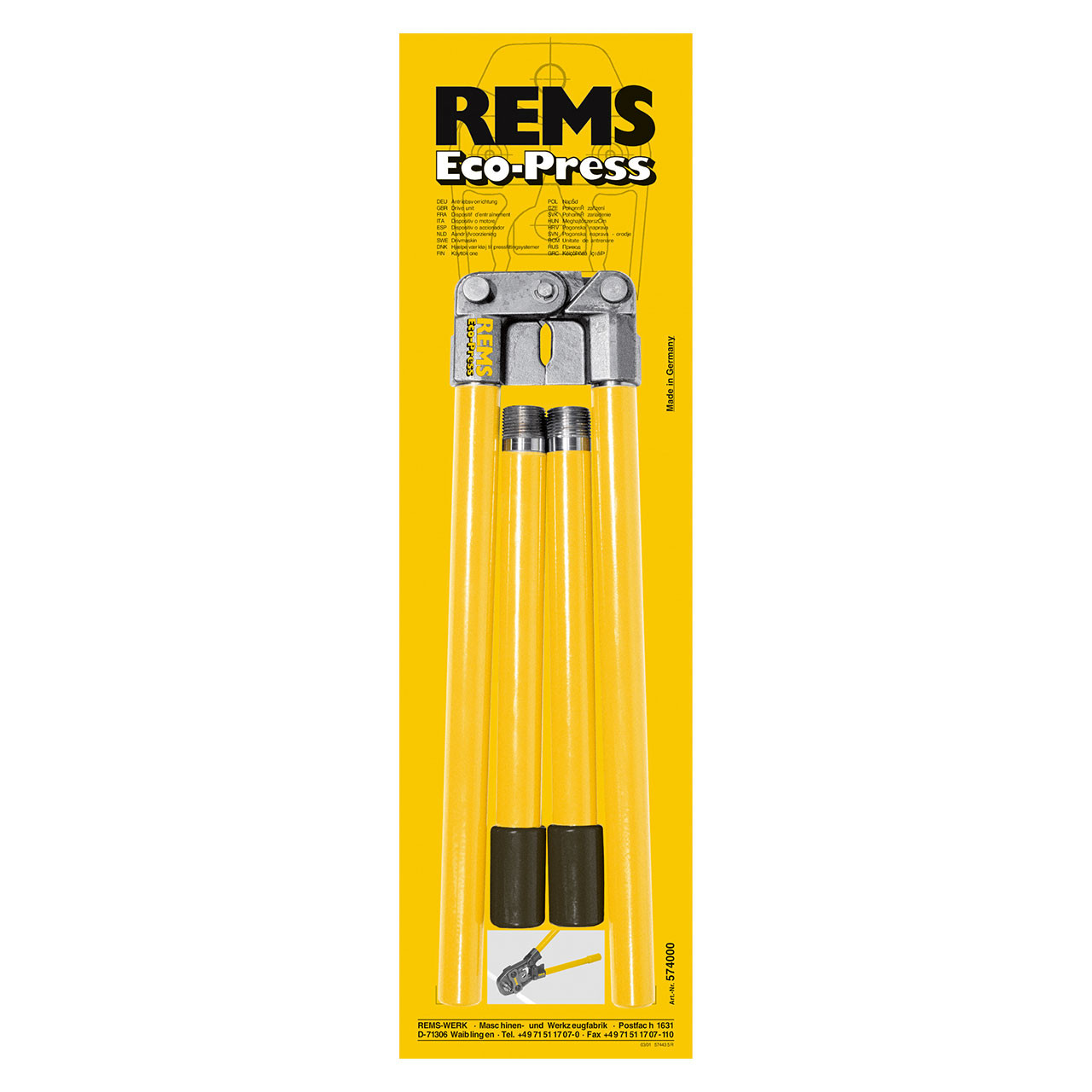 REMS 578012 - Mini-Press ACC Basic Pack - REMS Tools USA (Teal