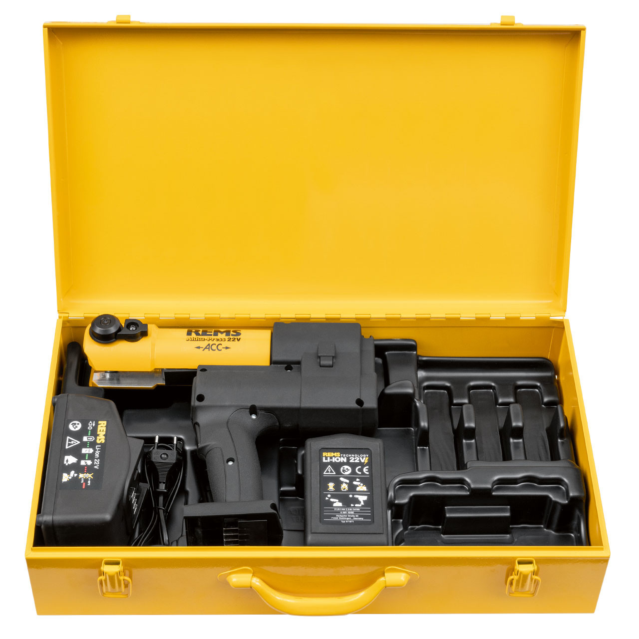 REMS 576010 - Akku-Press 22 V ACC Basic-Pack (Steel Case