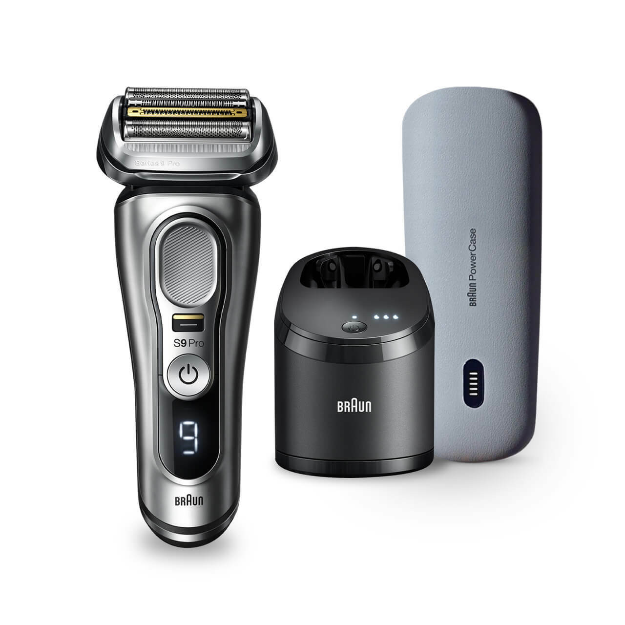 Braun Series 9 9477cc Latest Generation Electric Shaver + Charging Power  Case