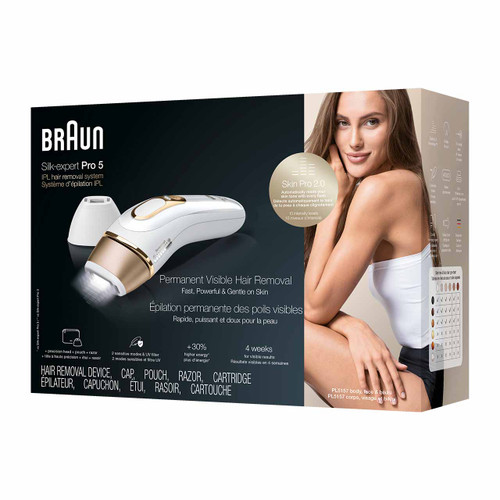 Braun Silk-expert Pro 5 IPL Hair Removal, White - MBSEP5 ( 100 Years  Limited Edition )