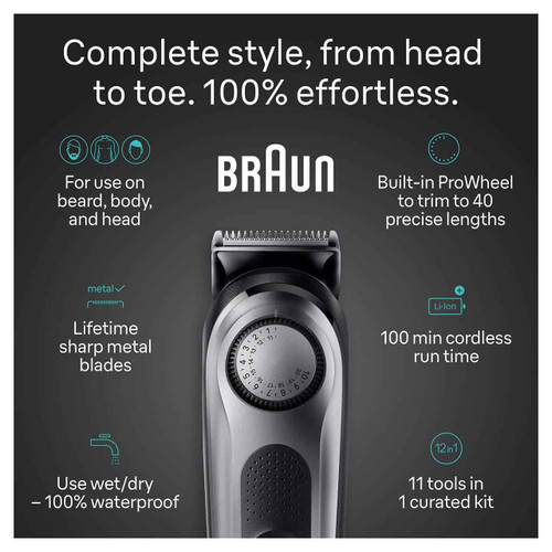 Braun Series 7 7420 All-In-One Style Kit, 11-in-1 Grooming Kit with Beard  Trimmer & More