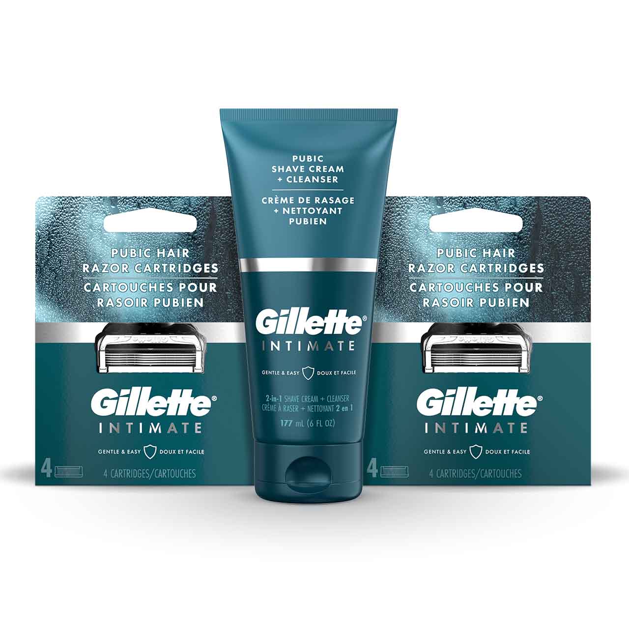 Gillette INTIMATE ™ Pubic Hair Razor Cartridges Bundle