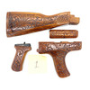 Pakistani Khyber Pass Hand Engraved Walnut AK Dong Wood Stock Set Pakistani Khyber Pass Hand Engraved Walnut AK Dong Wood Stock Set