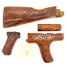 Pakistani Khyber Pass Hand Engraved Walnut AK Dong Wood Stock Set Pakistani Khyber Pass Hand Engraved Walnut AK Dong Wood Stock Set