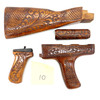 Pakistani Khyber Pass Hand Engraved Walnut AK Dong Wood Stock Set Pakistani Khyber Pass Hand Engraved Walnut AK Dong Wood Stock Set