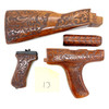 Pakistani Khyber Pass Hand Engraved Walnut AK Dong Wood Stock Set Pakistani Khyber Pass Hand Engraved Walnut AK Dong Wood Stock Set