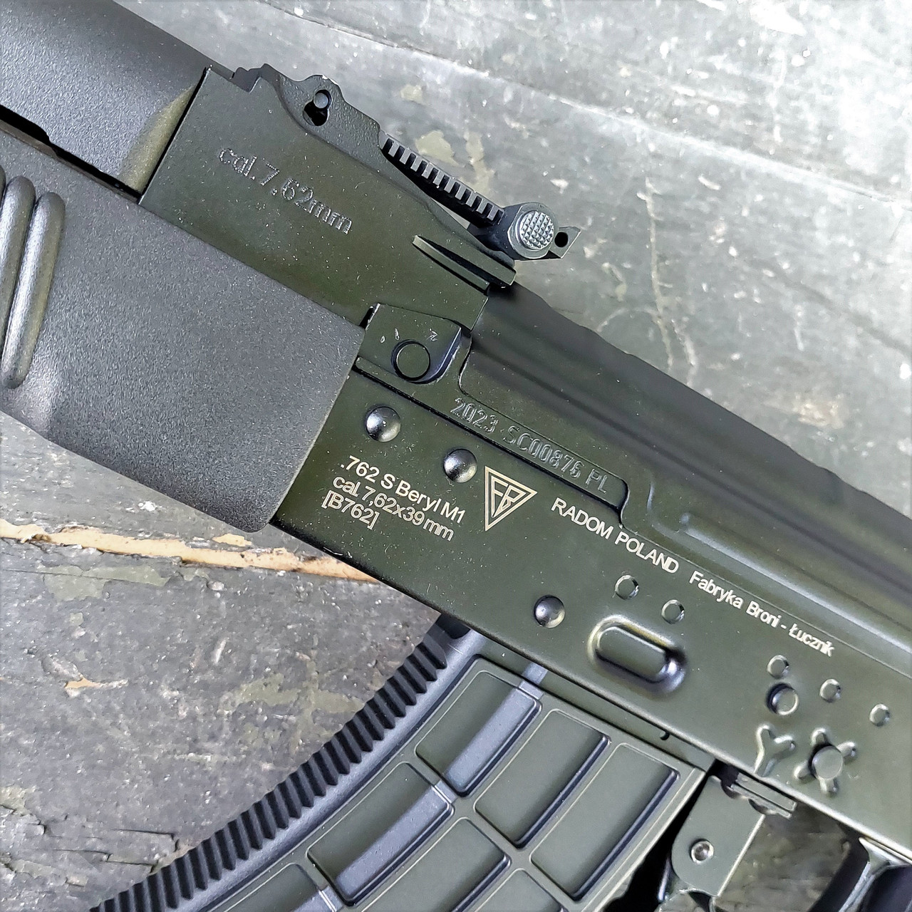 実物 ポーランド RADOM AK 7.62×39 クリアマガジン FB Radom Beryl Semi-Auto AK47 Rifle 7.62x39 at K-Var
