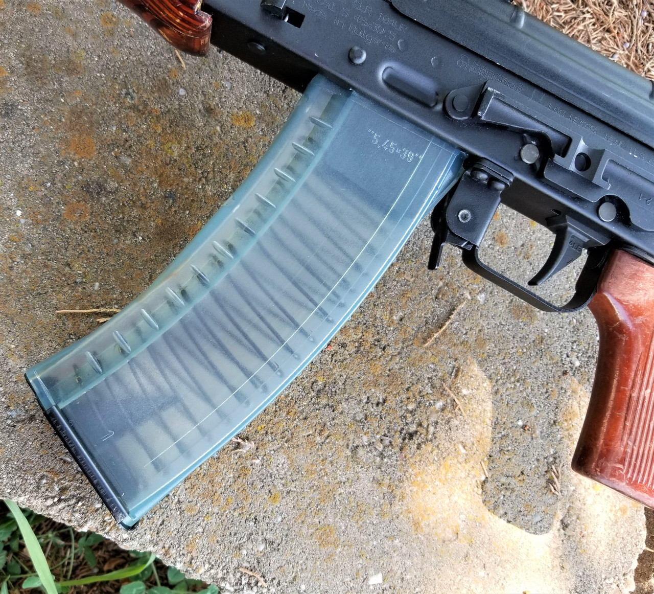 AK74 実物　クリアマガジン ポーランド実物 WBPRogw製 5,45×39㎜AK74 30rdクリアマガジン